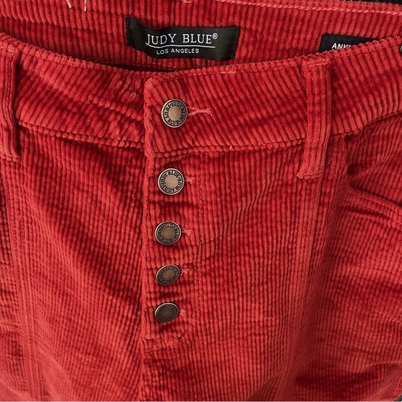 Judy Blue A Walk With You Buttonfly Ankle Straight Corduroy Pant NWOT Sz 16W - Picture 3 of 13